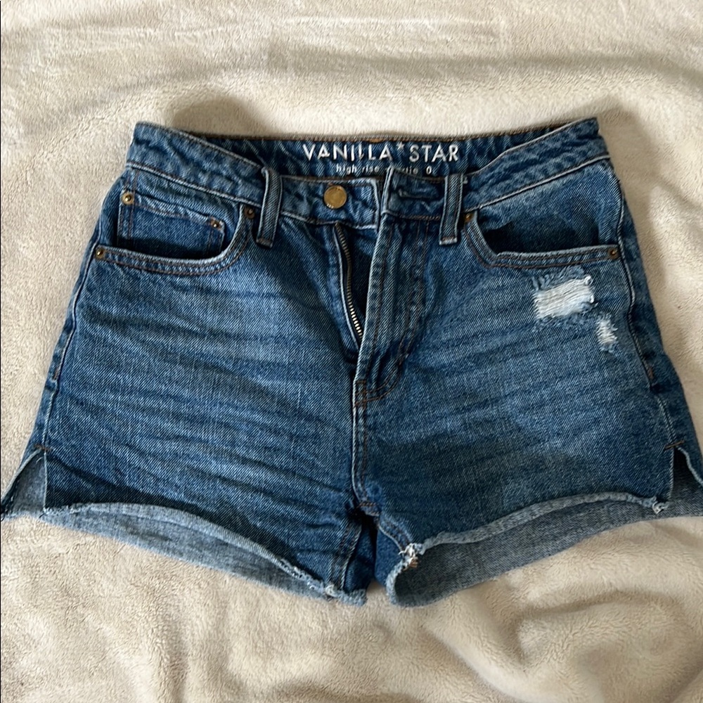 Vanilla Star Women's Blue Denim Shorts